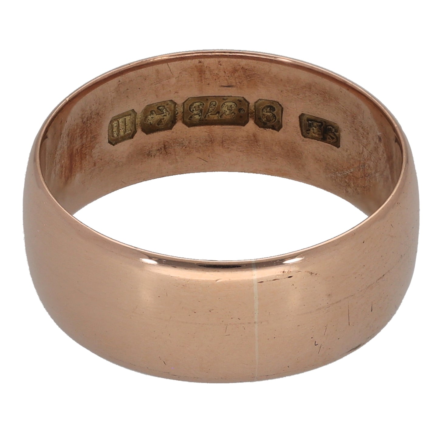 9ct Gold Plain Wedding Ring Size O