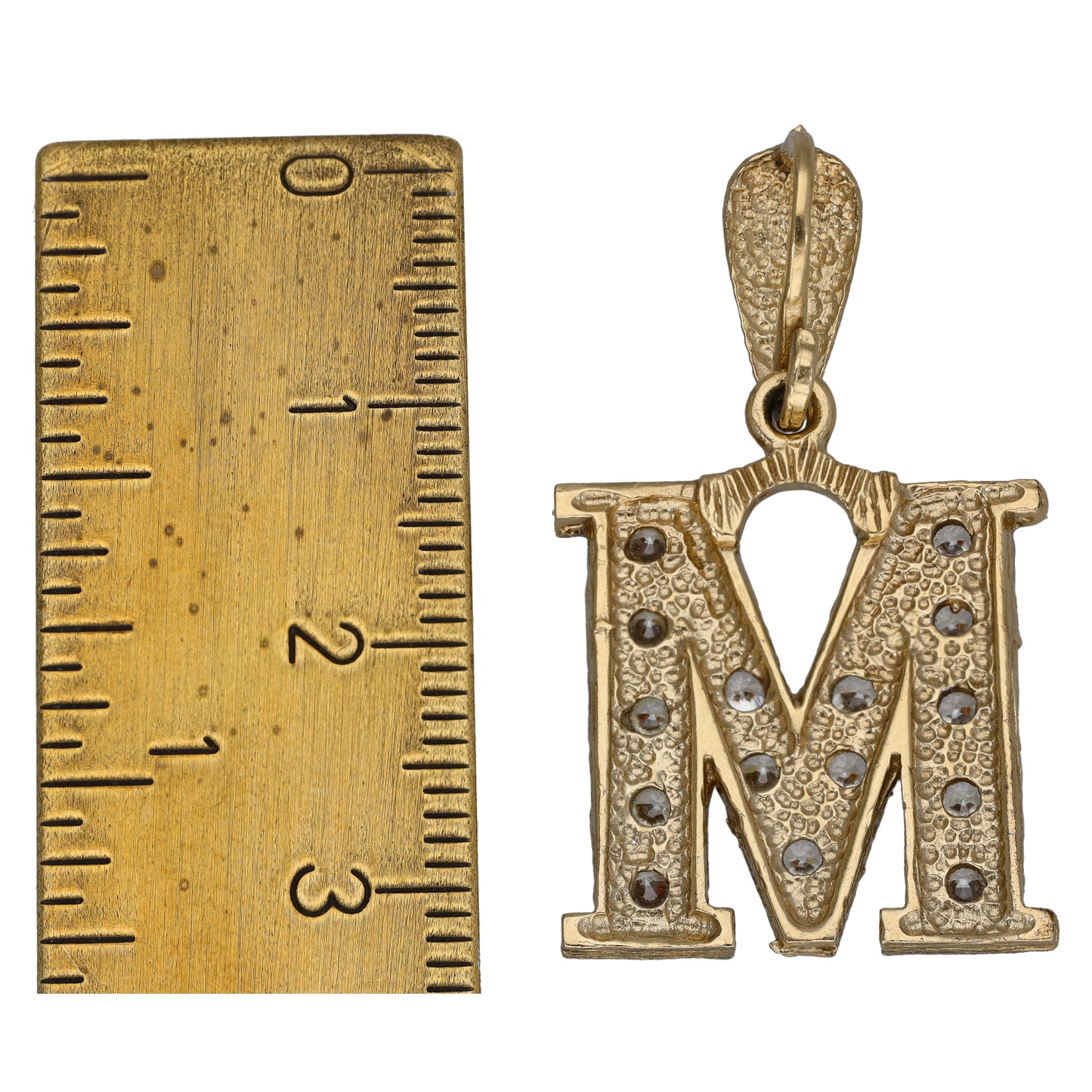 9ct Gold Cz Initial Pendant