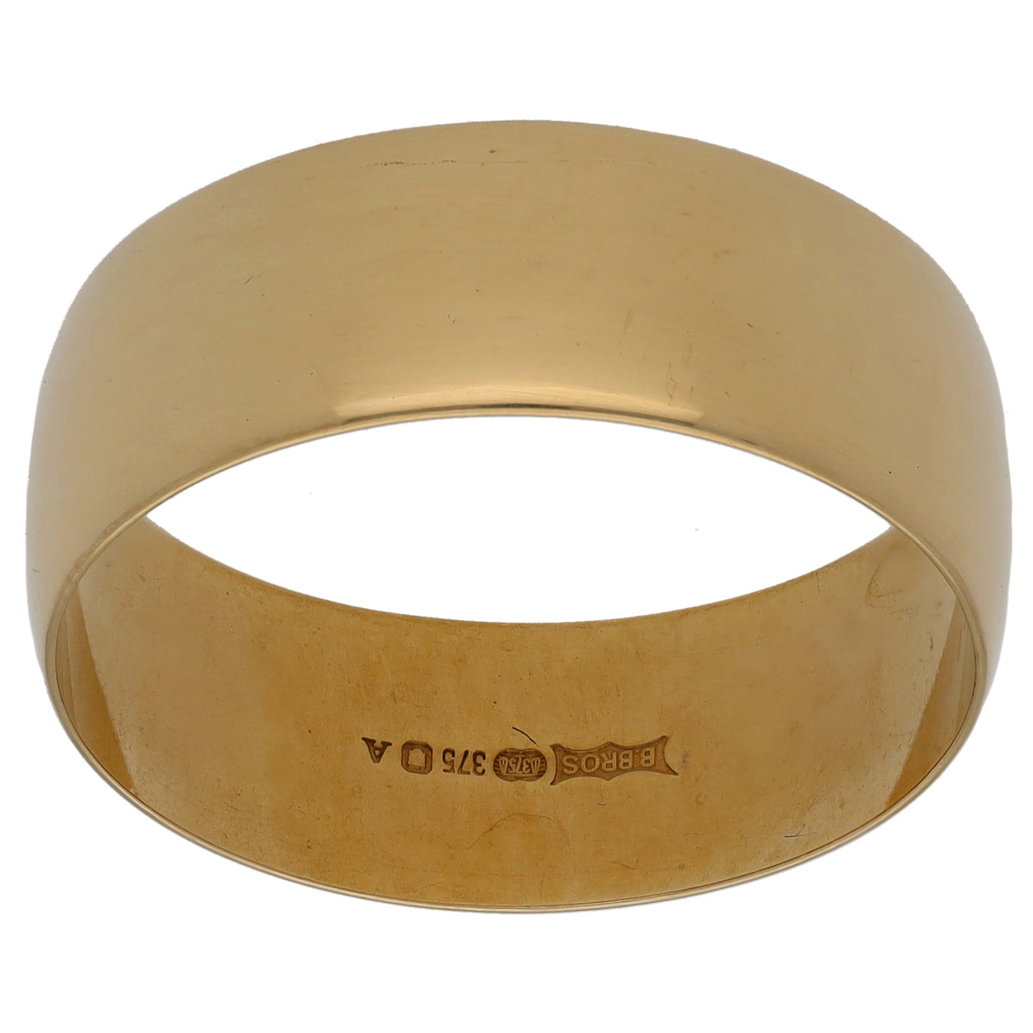 9ct Gold Plain Wedding Ring Size W