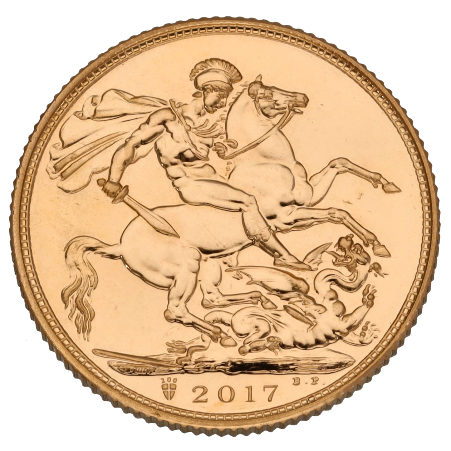 22ct Gold Queen Elizabeth II Full Sovereign Coin 2017