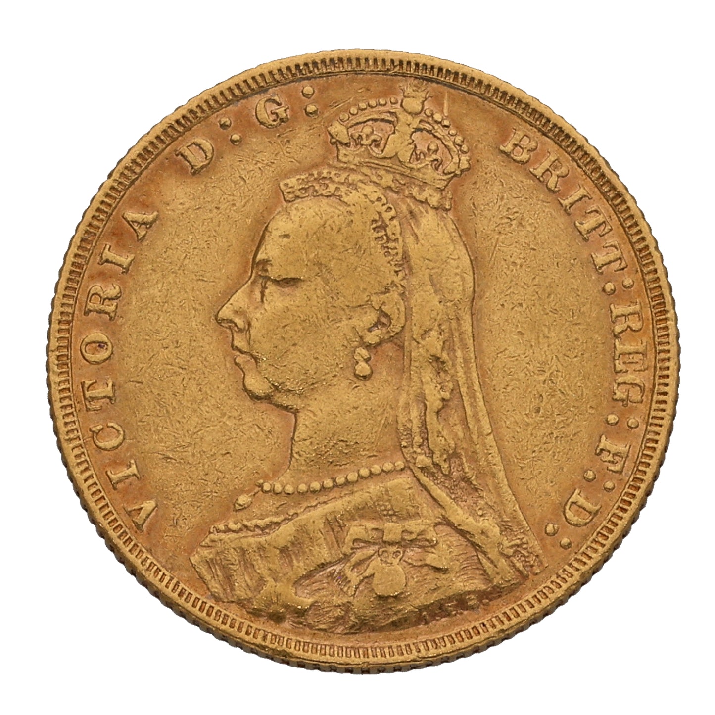 22ct Gold Queen Victoria Full Sovereign Coin 1888