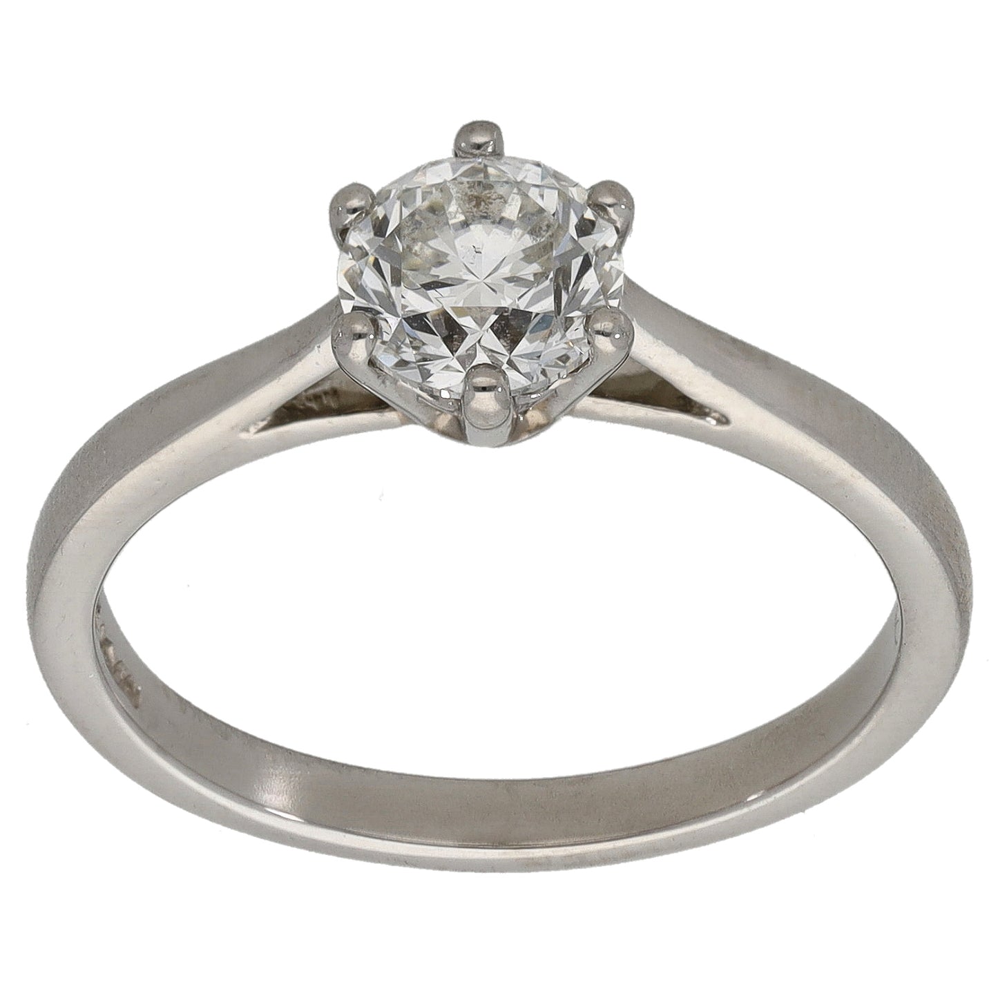 Platinum 1.01ct Diamond Solitaire Ring Size N