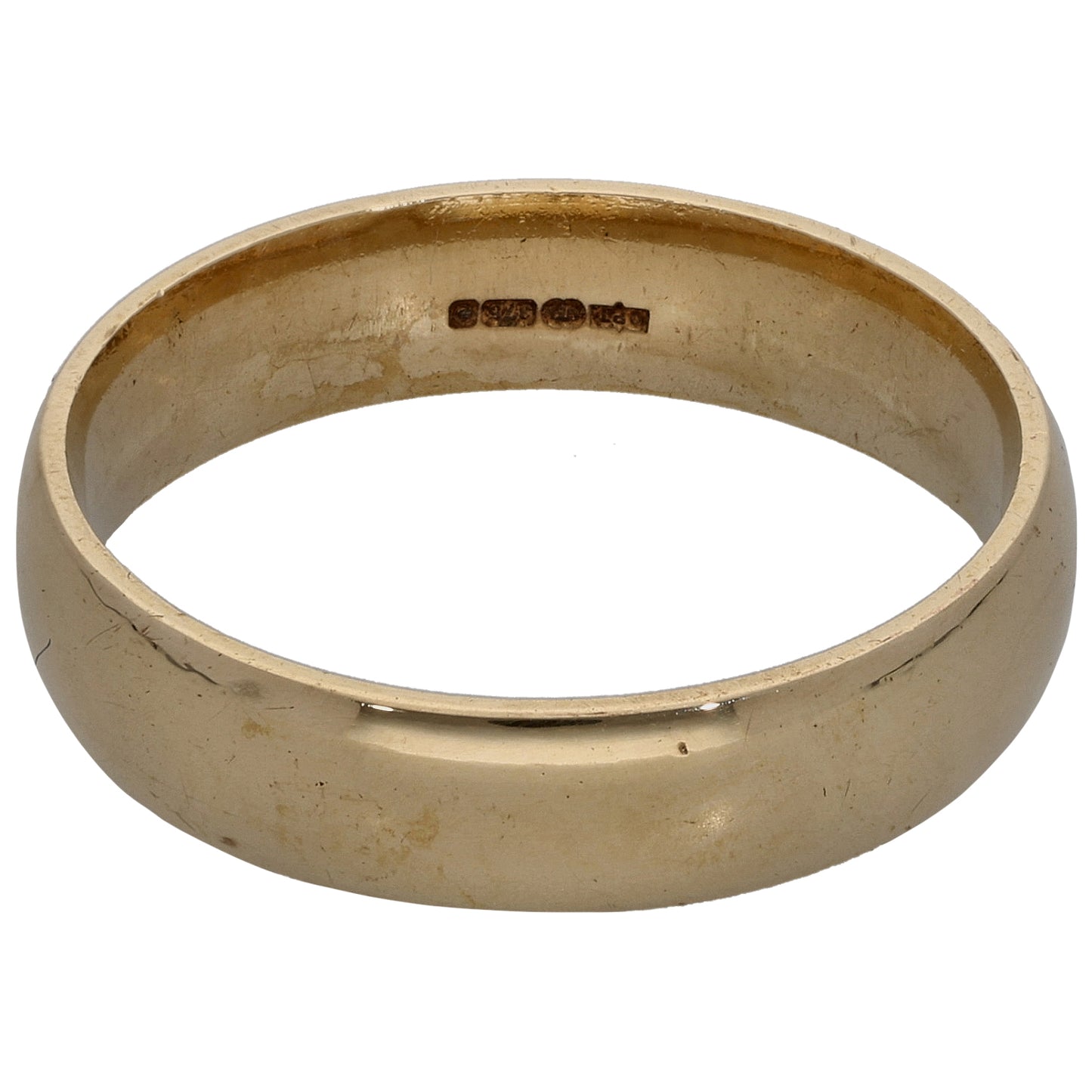 9ct Gold Plain Wedding Ring Size Q