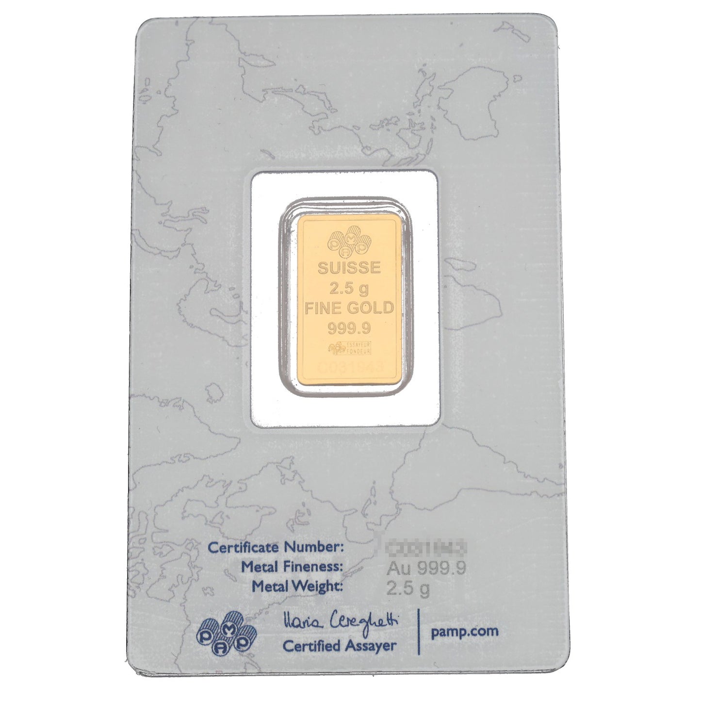 24ct 2.5g Gold Bar
