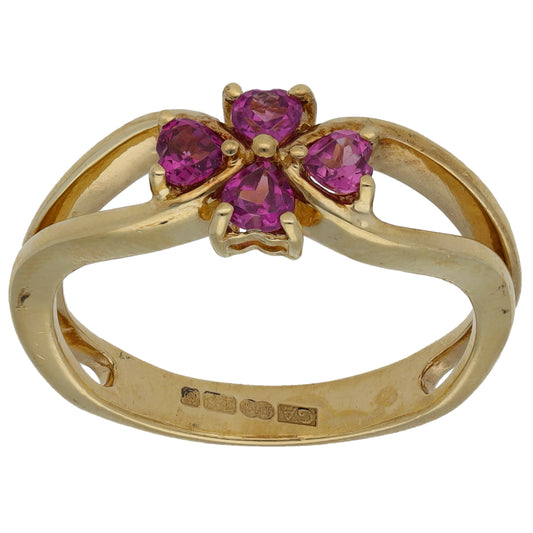 9ct Gold Tourmaline Dress/Cocktail Ring Size M