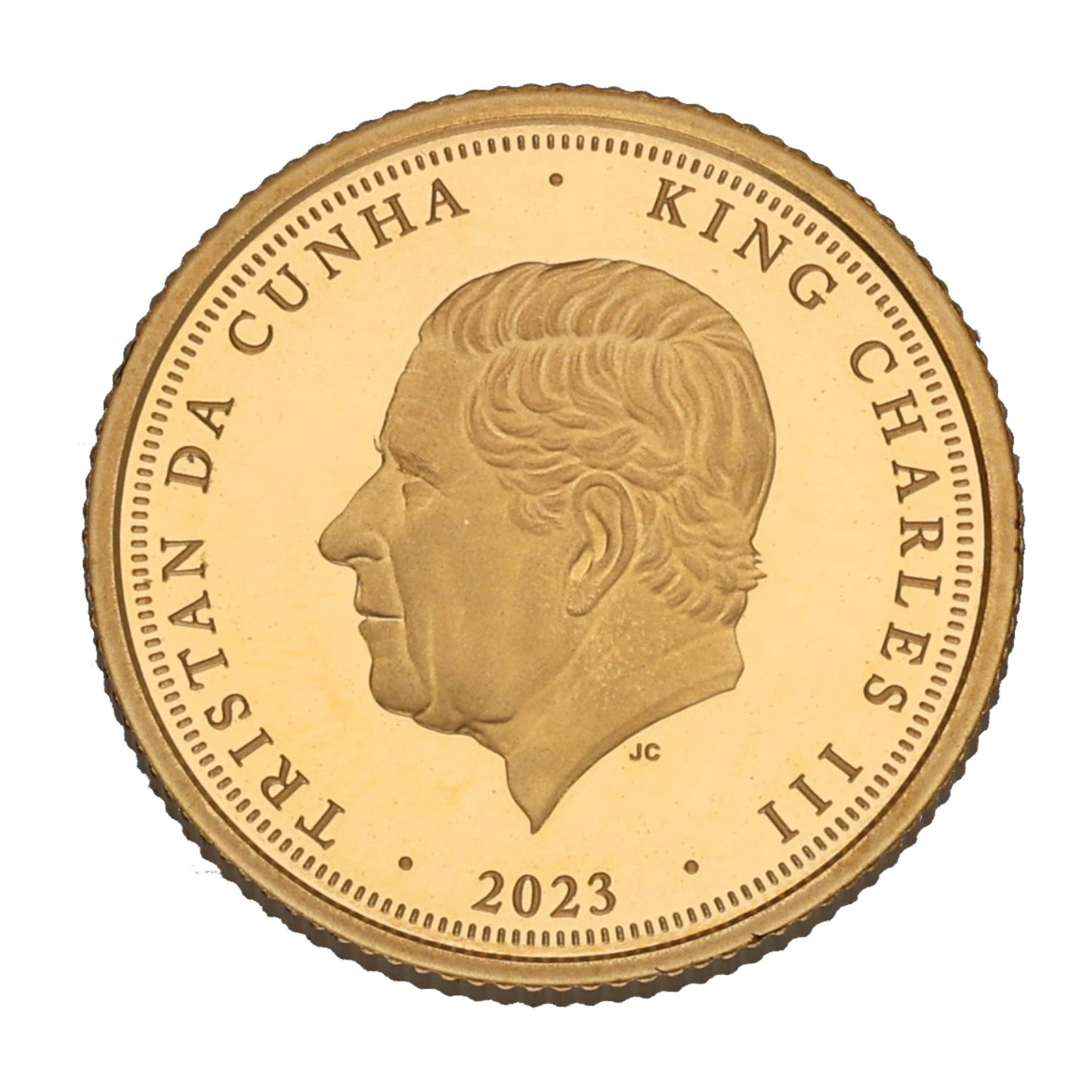 22ct Gold King Charles III Nelson Quarter Sovereign Coin 2023