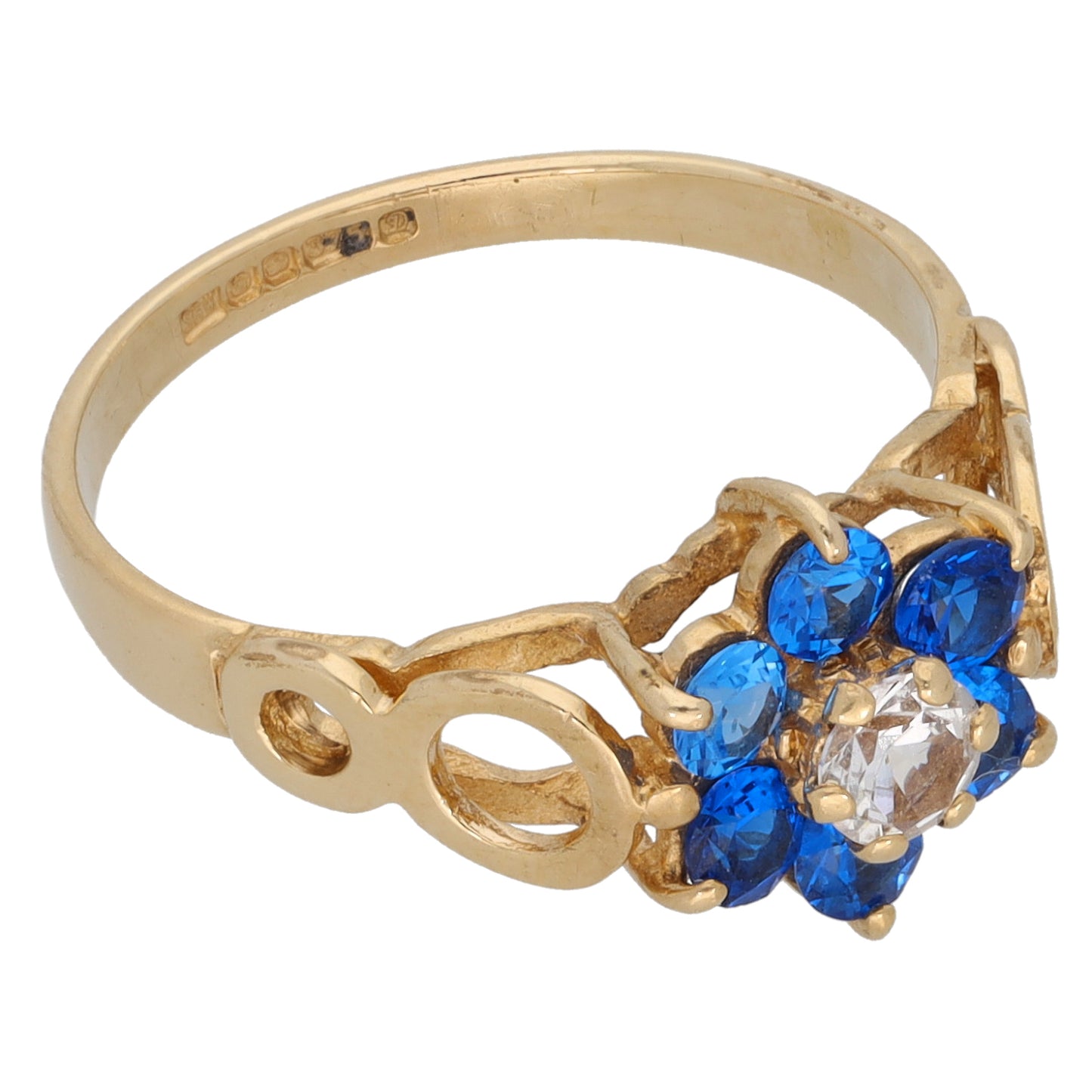 9ct Gold Imitation Dress/Cocktail Ring Size M