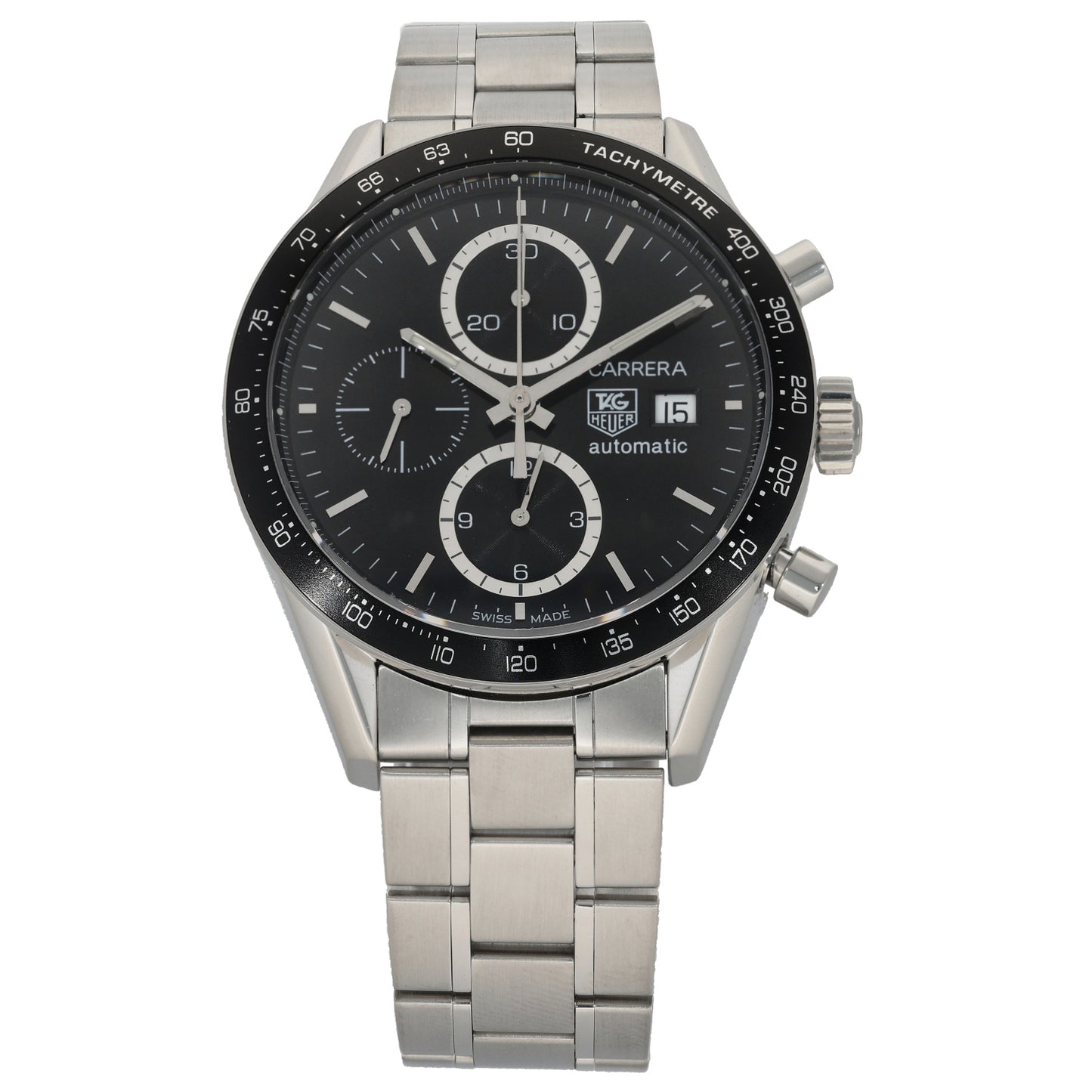 Tag Heuer Carrera CV2010-3 41mm Stainless Steel Watch