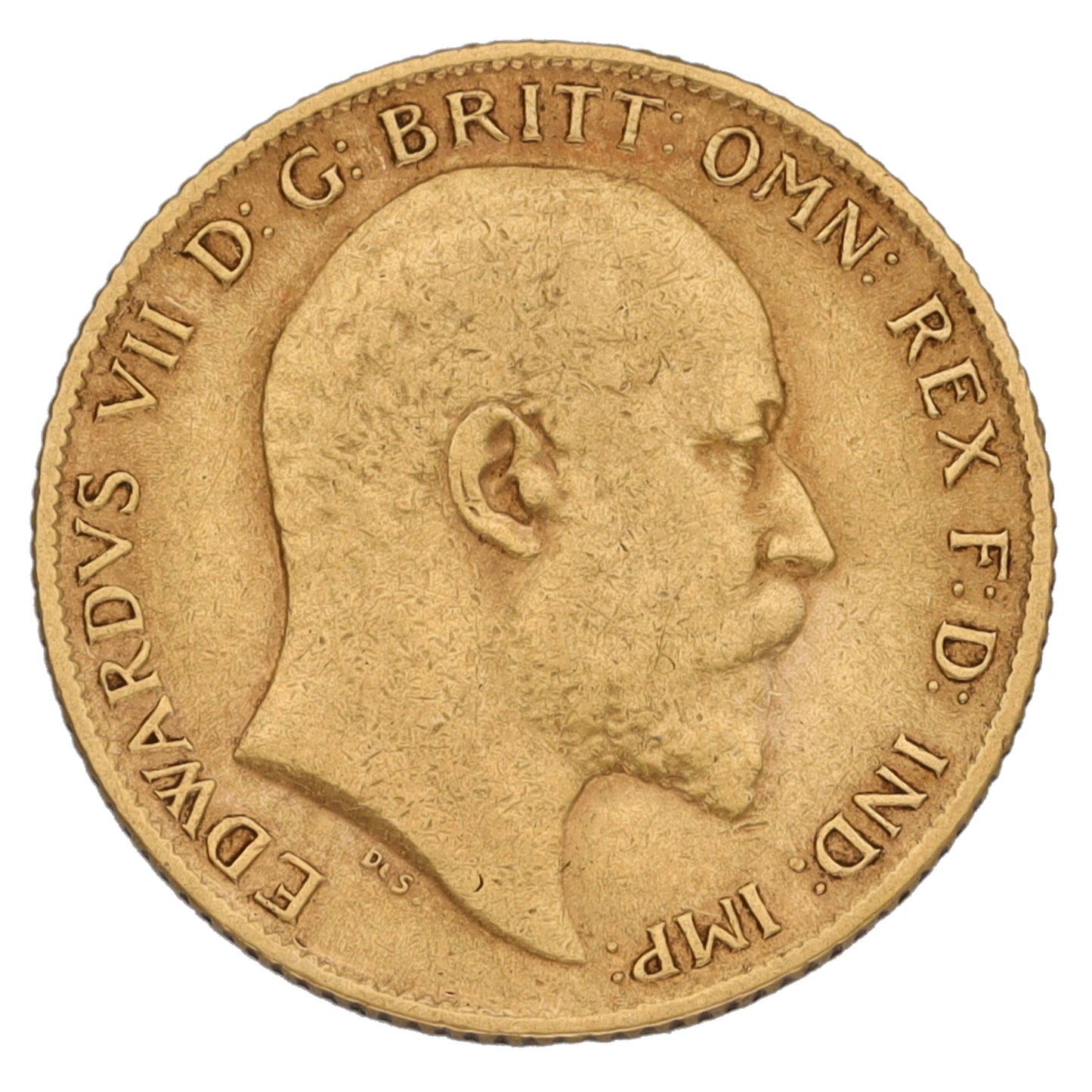 22ct Gold King Edward VII Half Sovereign Coin 1906