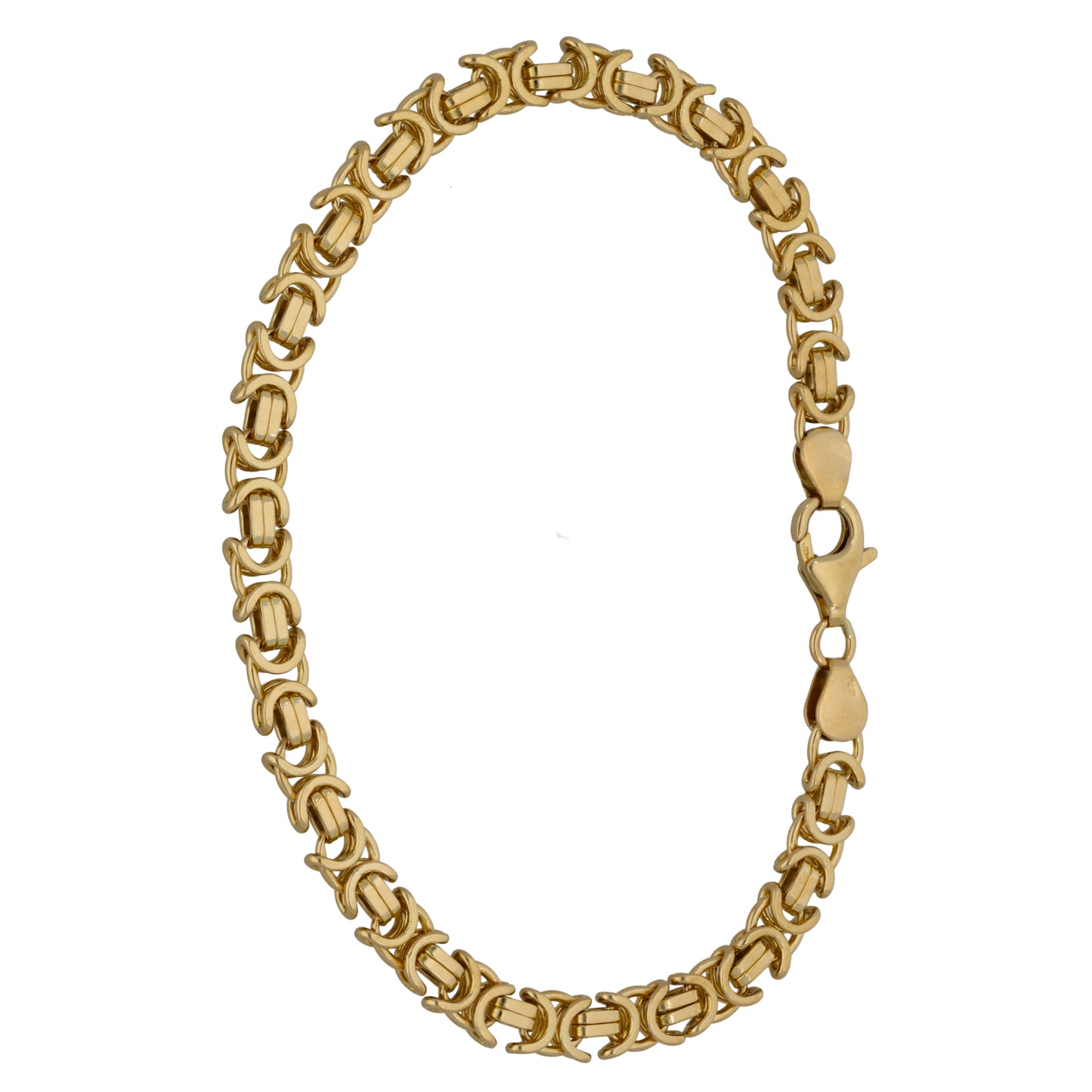 9ct Gold Byzantine Bracelet