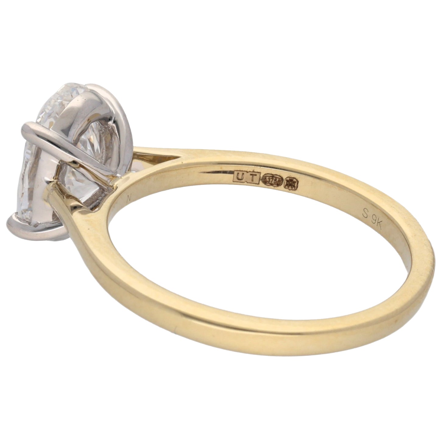New 9ct Gold 2.00ct Laboratory-Grown Diamond Solitaire Ring Size L-S