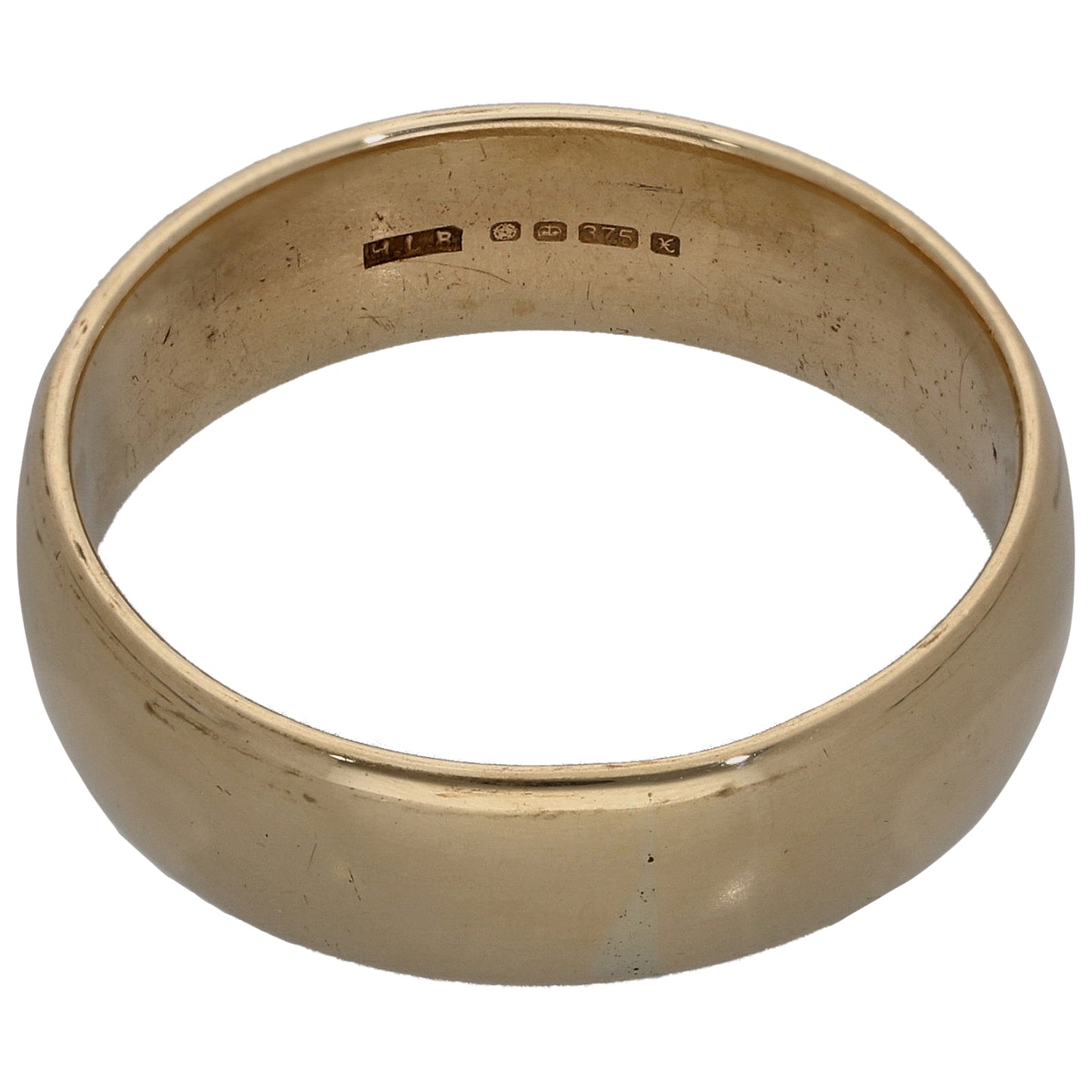 9ct Gold Plain Wedding Ring Size W