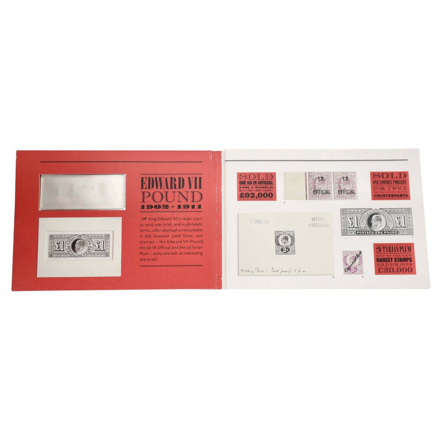 Silver Edward VII Postage One Pound Stamp
