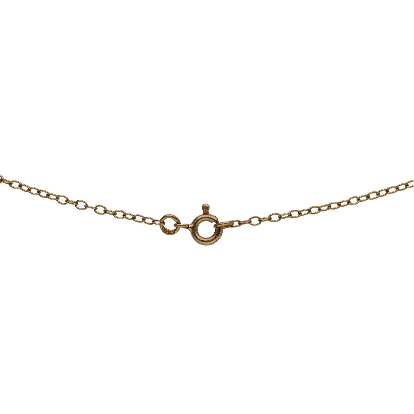 9ct Gold Sapphire Fancy Necklace 16"