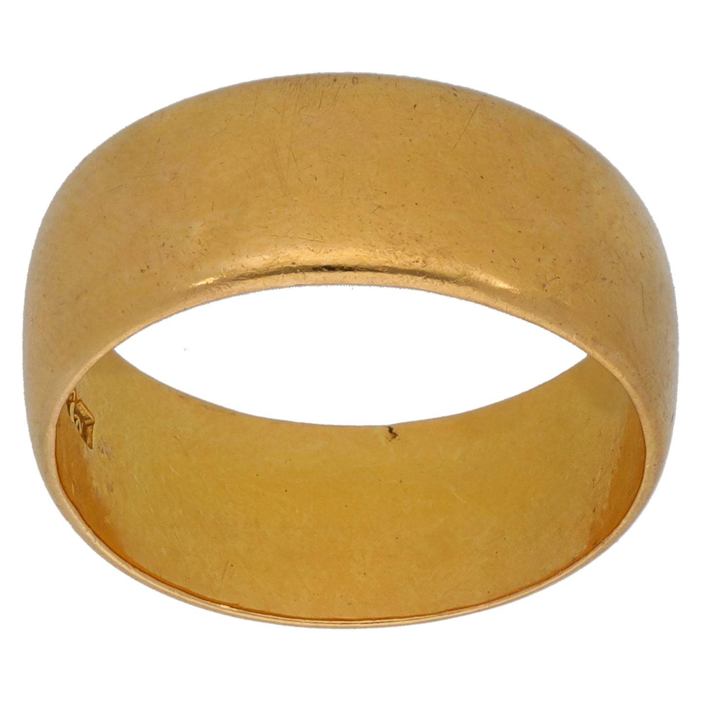 22ct Gold Plain Wedding Ring Size M