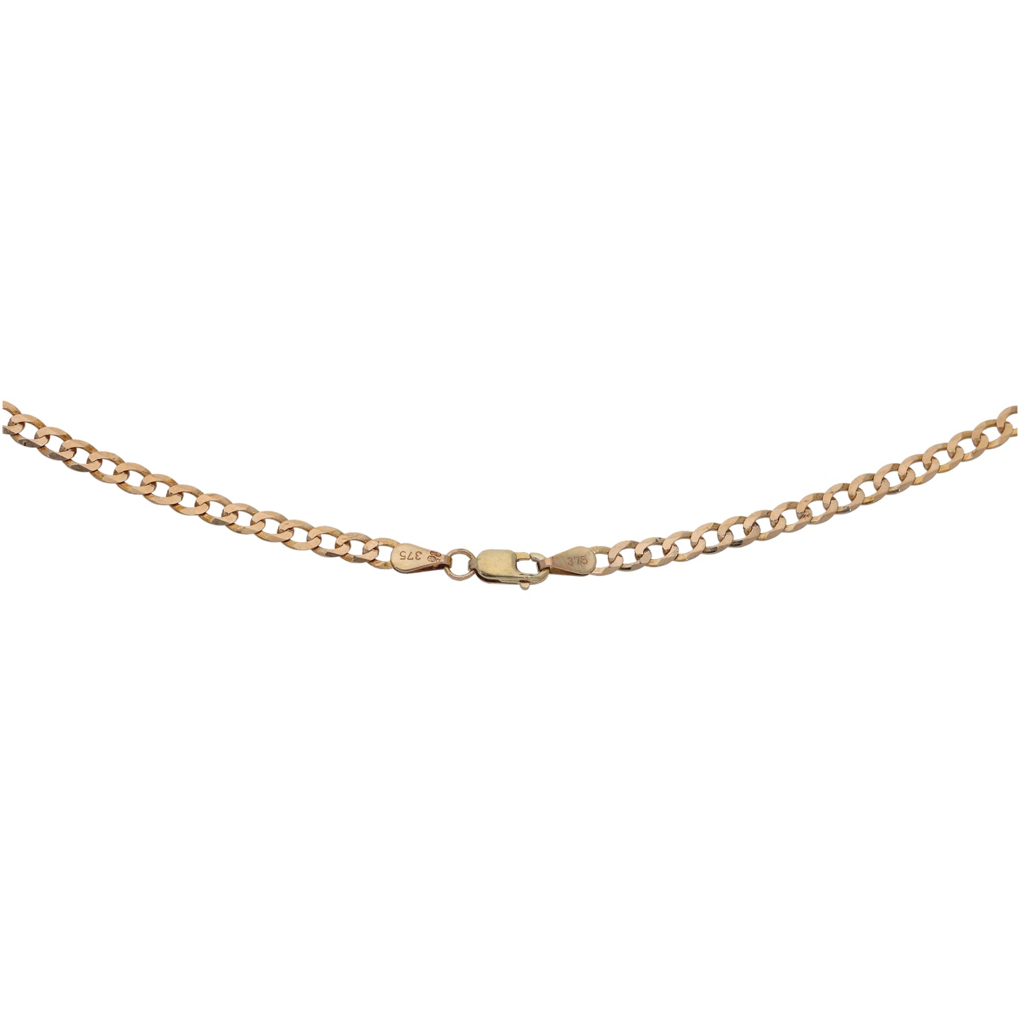 9ct Gold Curb Chain 18"