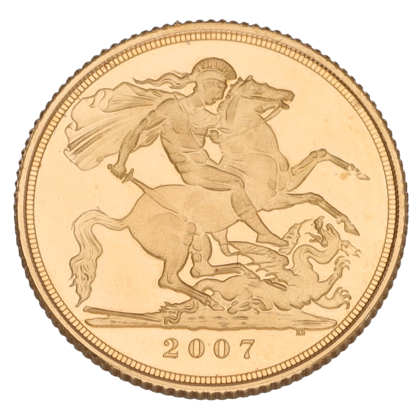 22ct Gold Queen Elizabeth II Full Sovereign Coin 2007