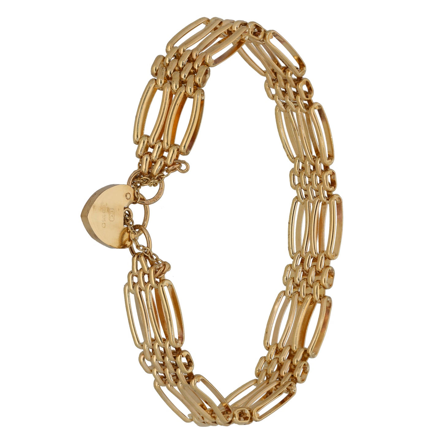 9ct Gold Gate Bracelet