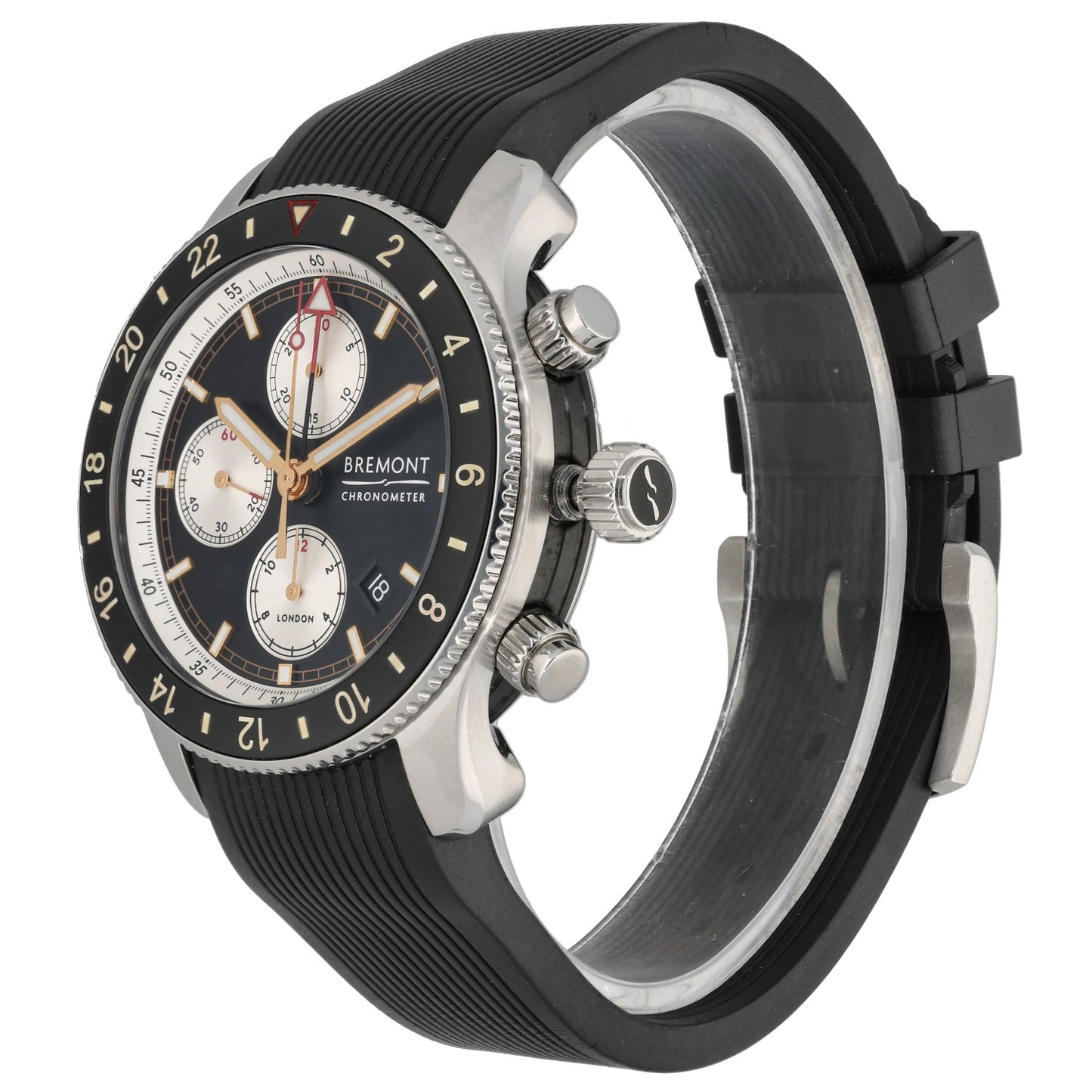 Bremont Supermarine SMARINECHRONO-BK-R-S 43mm Stainless Steel Watch