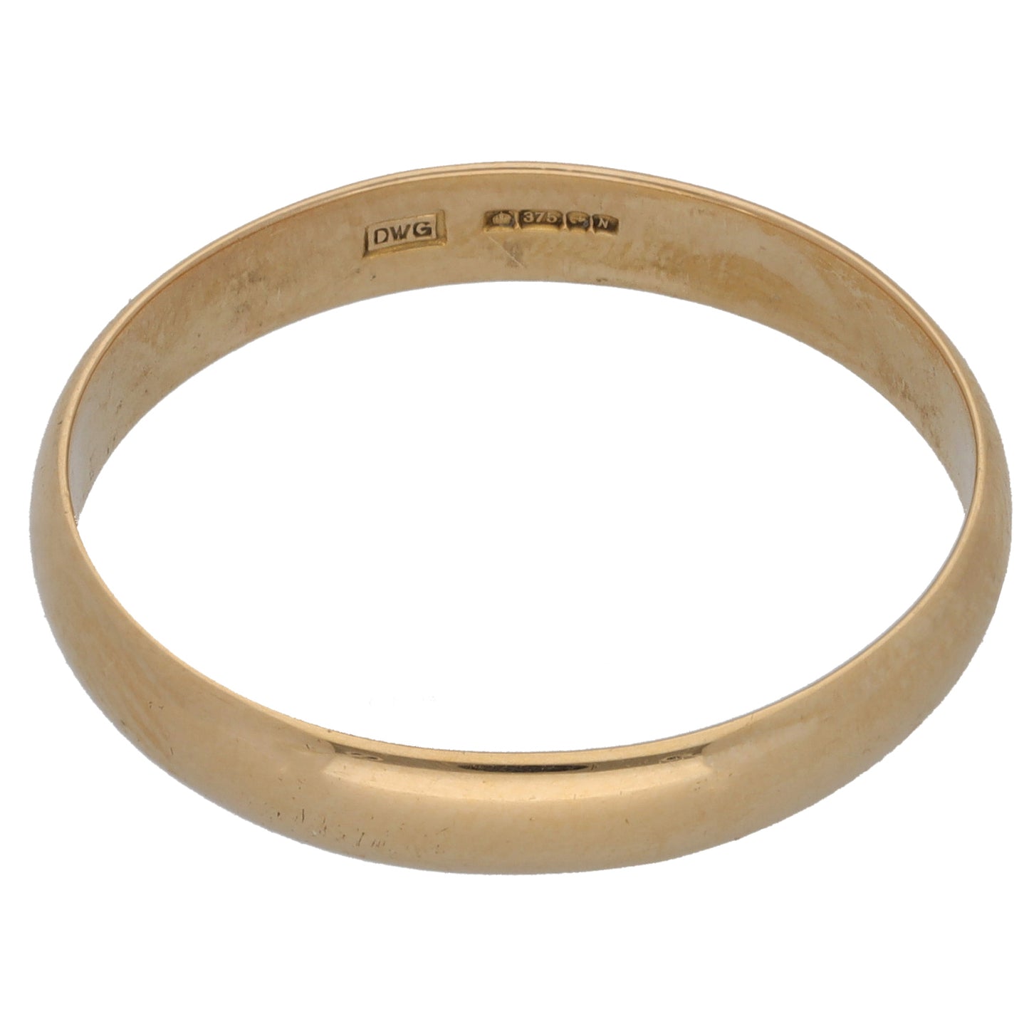 9ct Gold Plain Wedding Ring Size Y