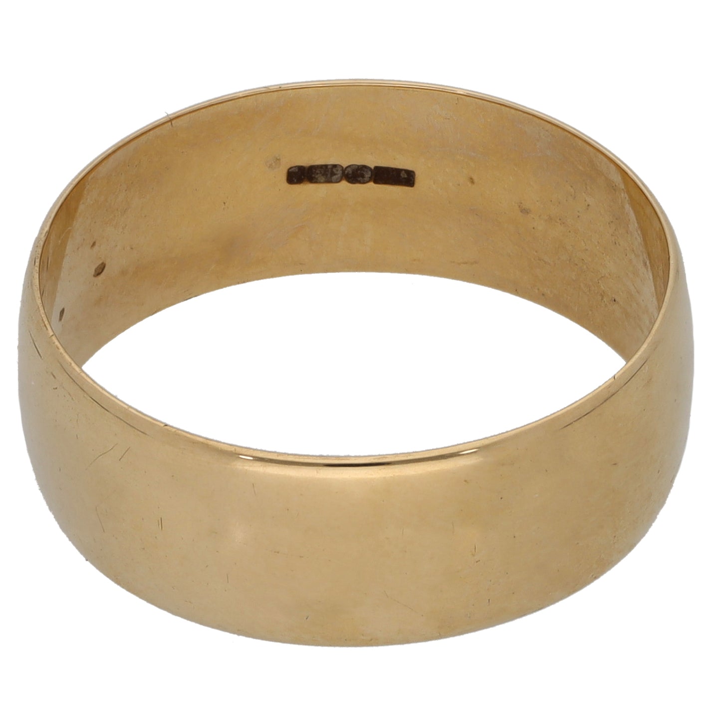 9ct Gold Plain Wedding Ring Size S