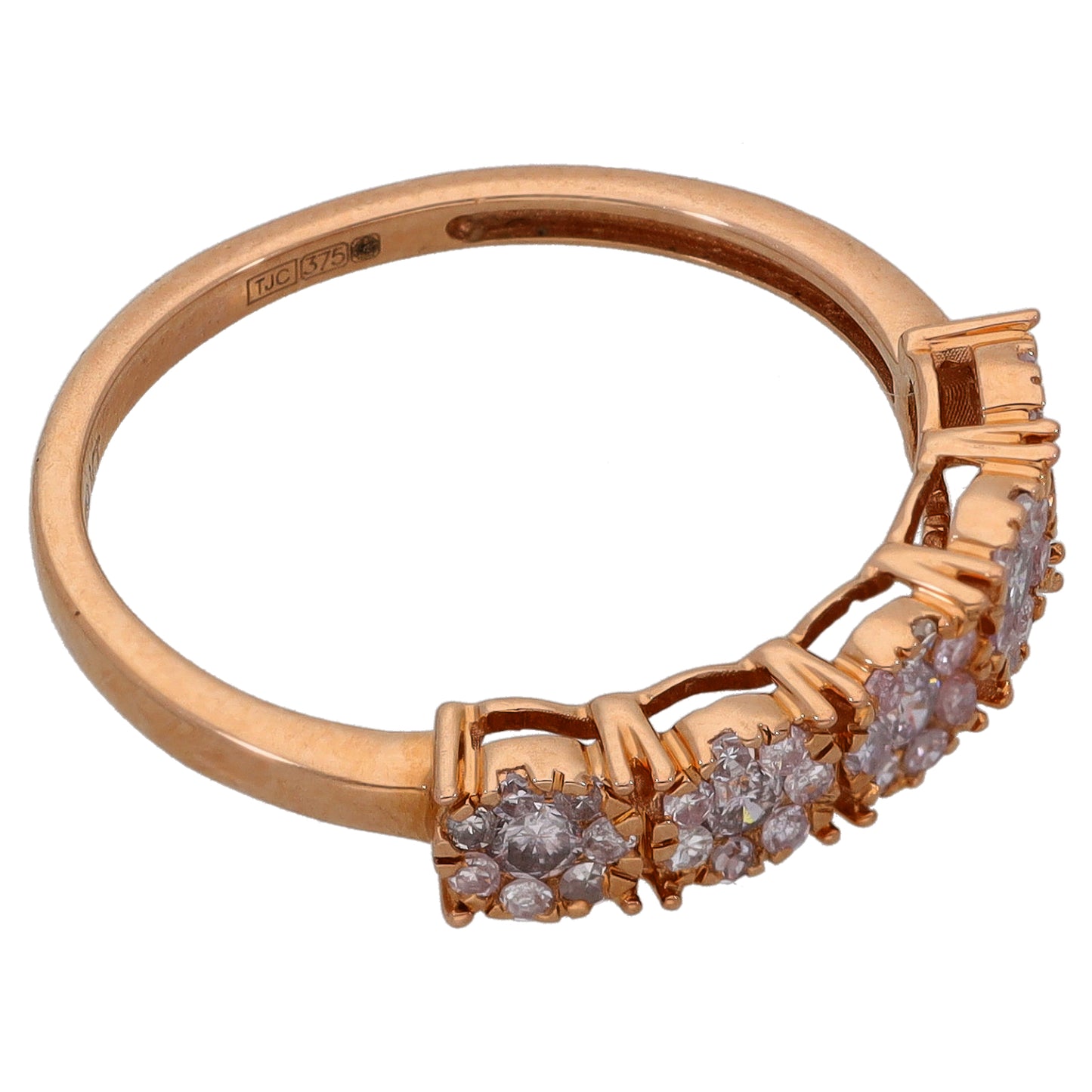 9ct Gold 0.325ct Diamond Dress/Cocktail Ring Size N