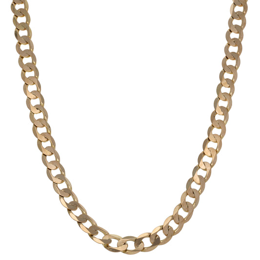 9ct Gold Curb Chain 20"