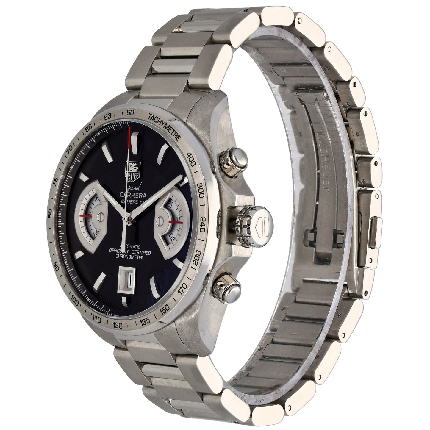 Tag Heuer Grand Carrera CAV511A 43mm Stainless Steel Watch