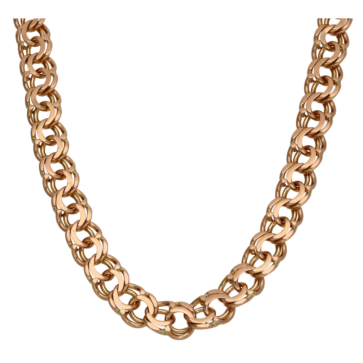 14ct Rose Gold Fancy Necklace 24"