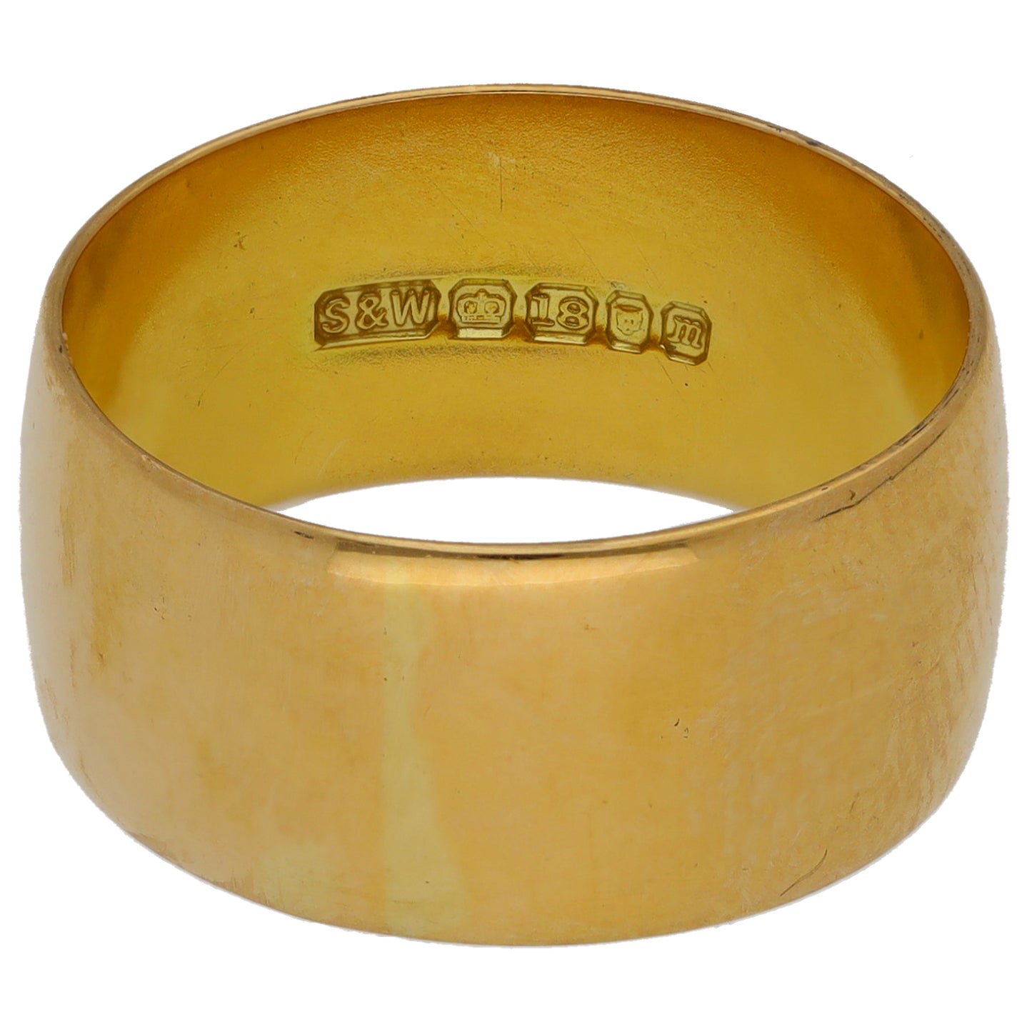 18ct Gold Plain Wedding Ring Size O