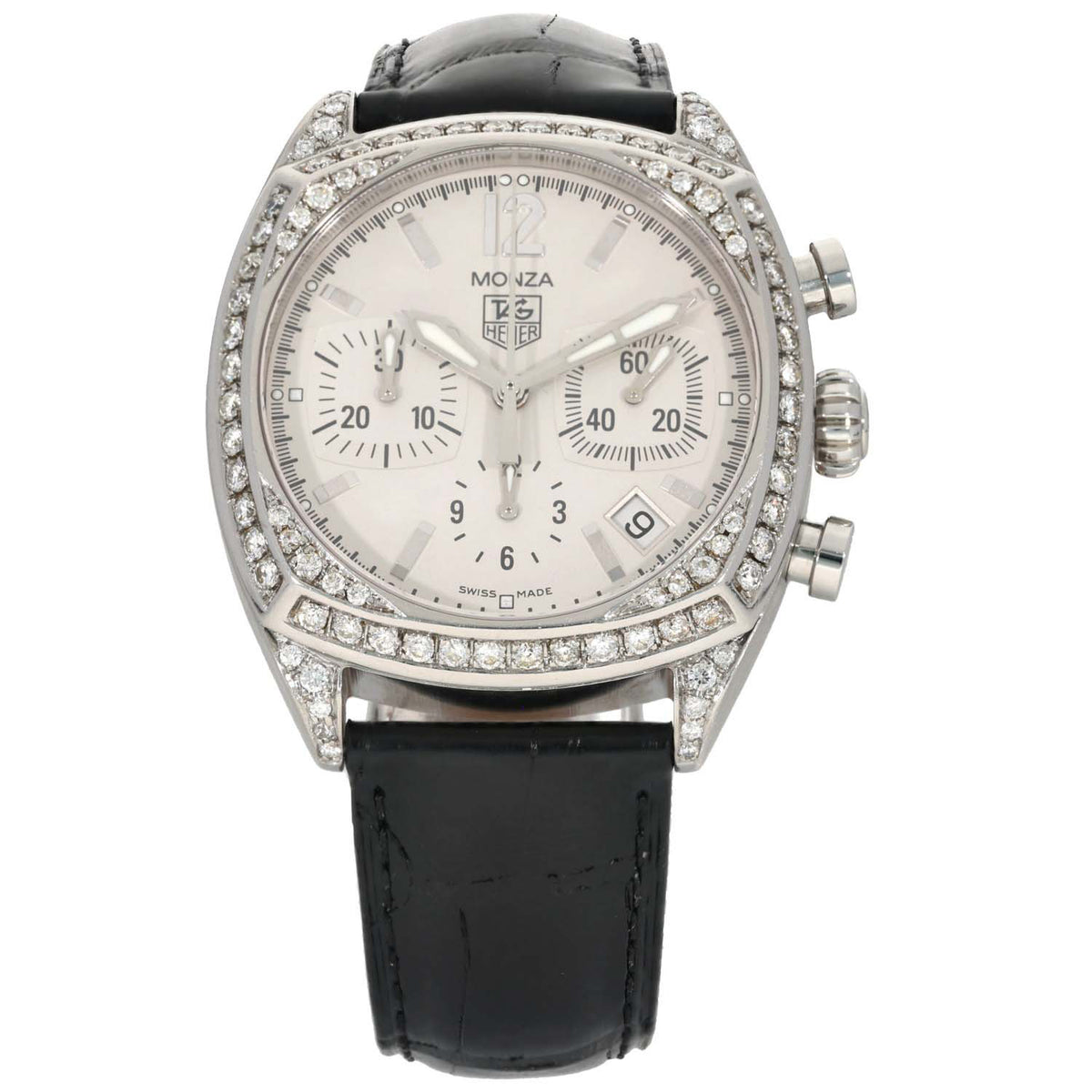 Tag Heuer Monza CR2114-0 37mm Stainless Steel Watch