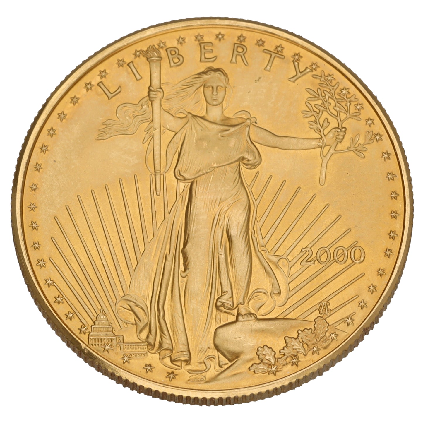 22ct Gold USA Eagle 1 OZ Coin 2000