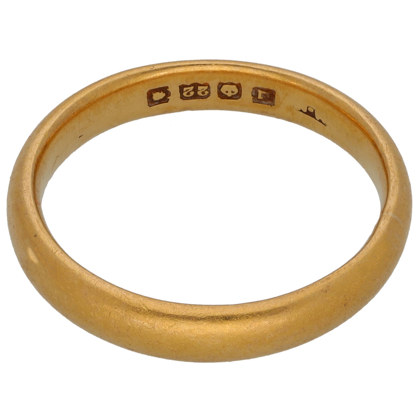 22ct Gold Plain Wedding Ring Size Q