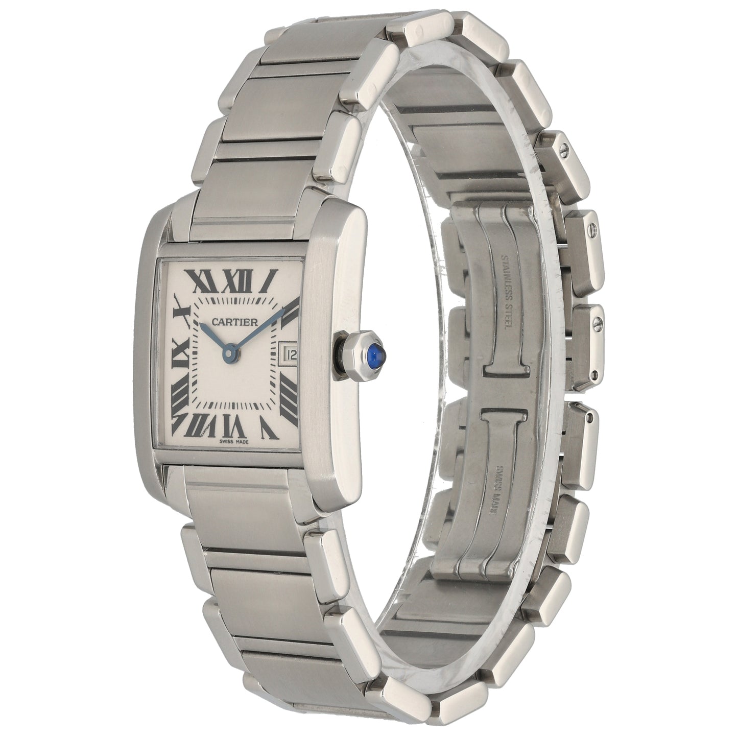 Cartier Tank Francaise 2465 25mm Stainless Steel Watch
