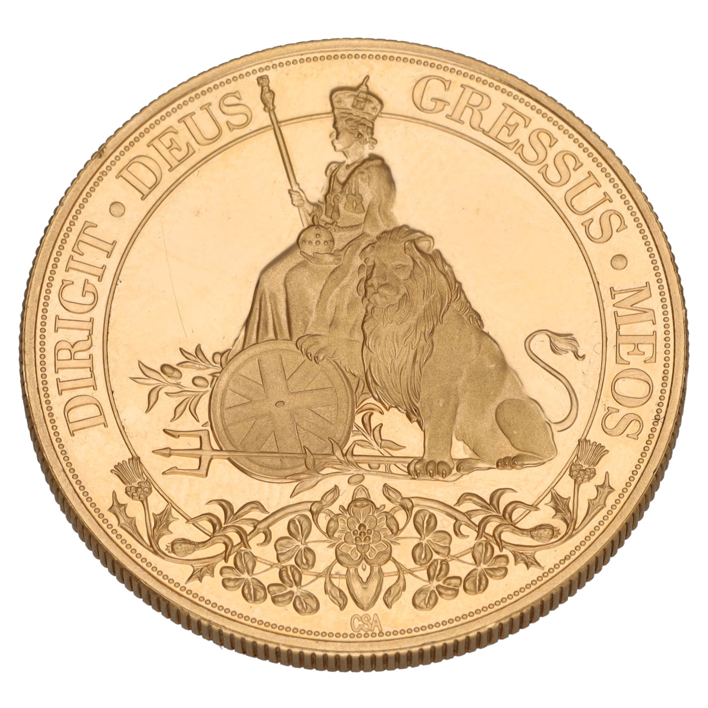 22ct Gold Queen Elizabeth II £5 Crown Gibraltar Coin 2021