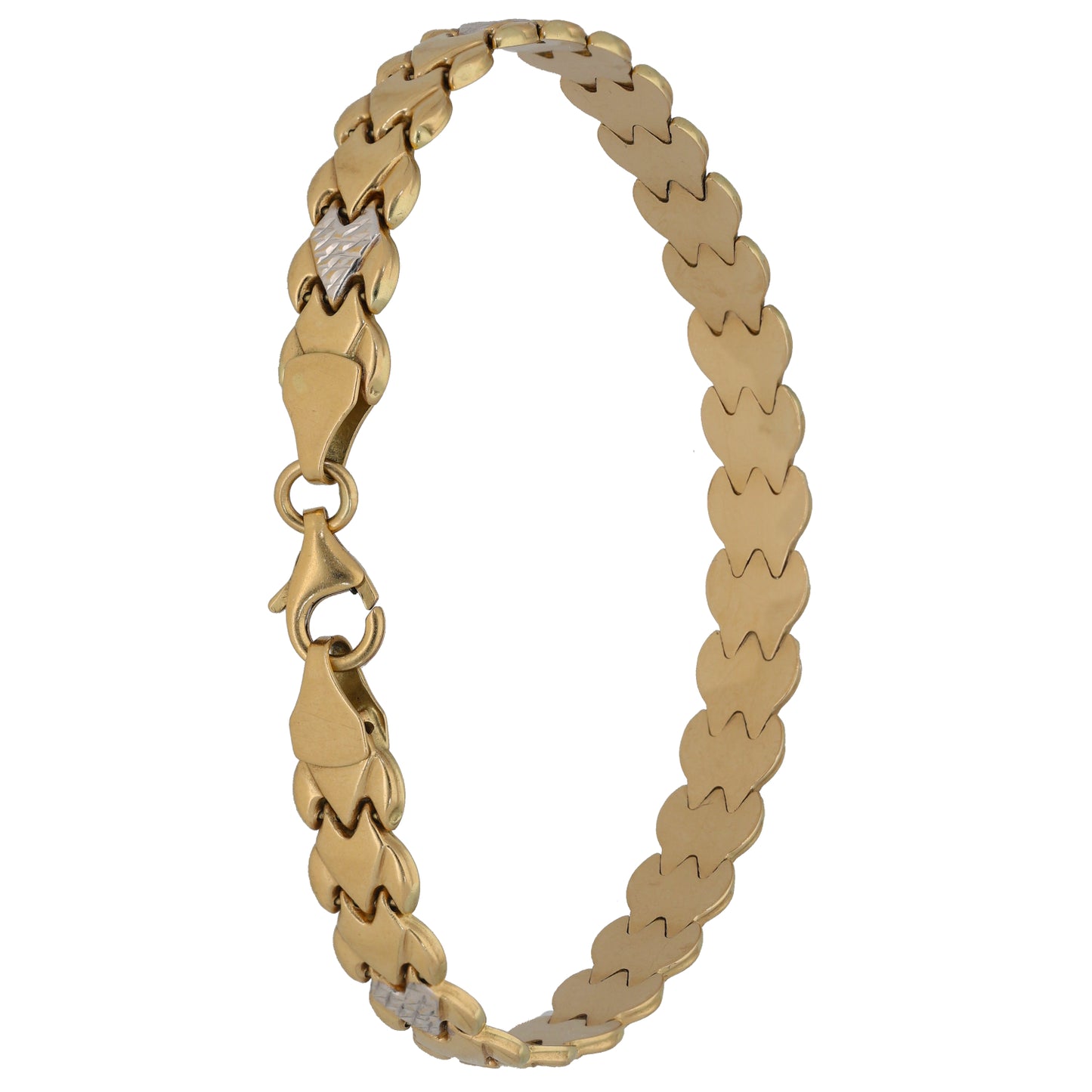 14ct Bicolour Gold Fancy Bracelet