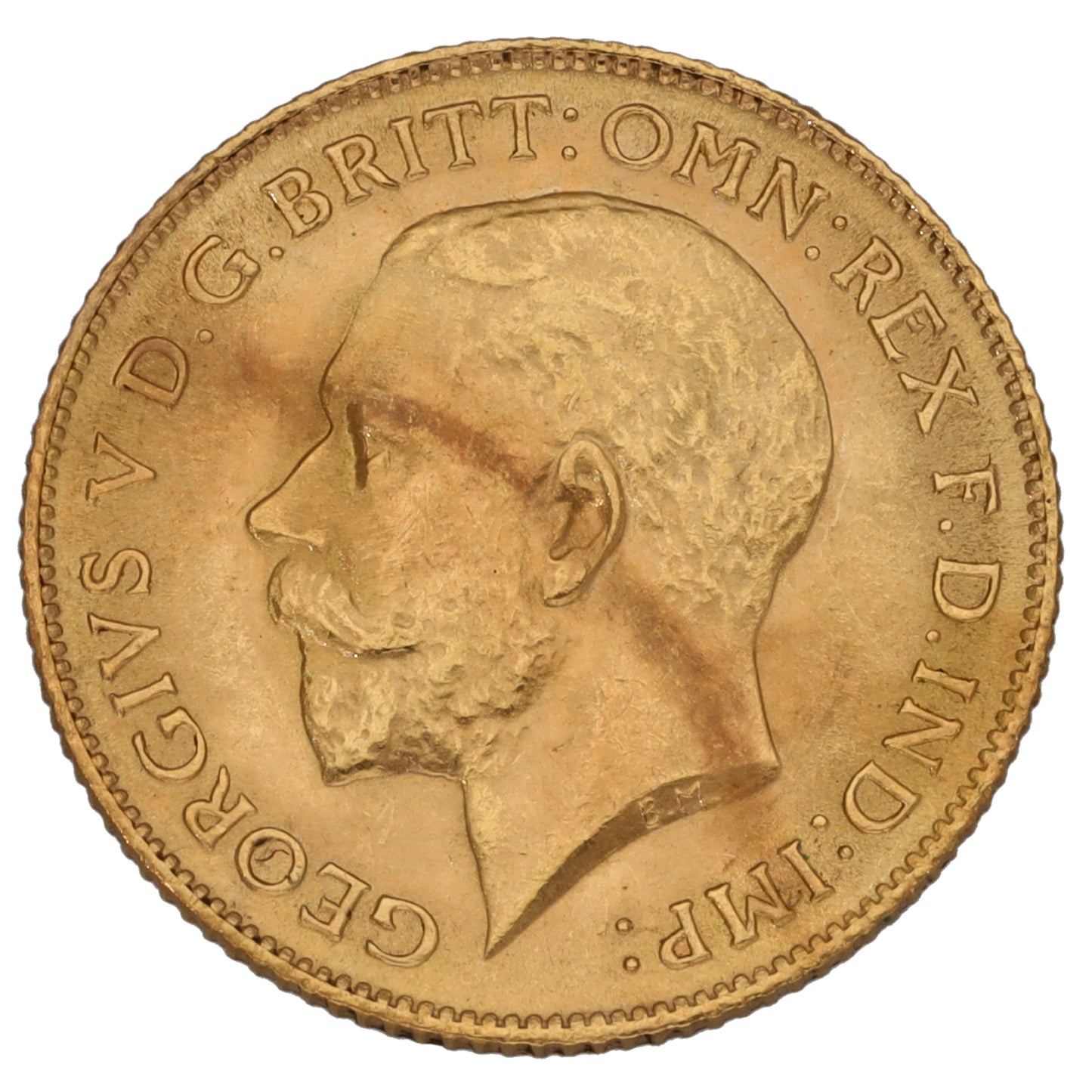 22ct Gold King George V Half Sovereign Coin 1915