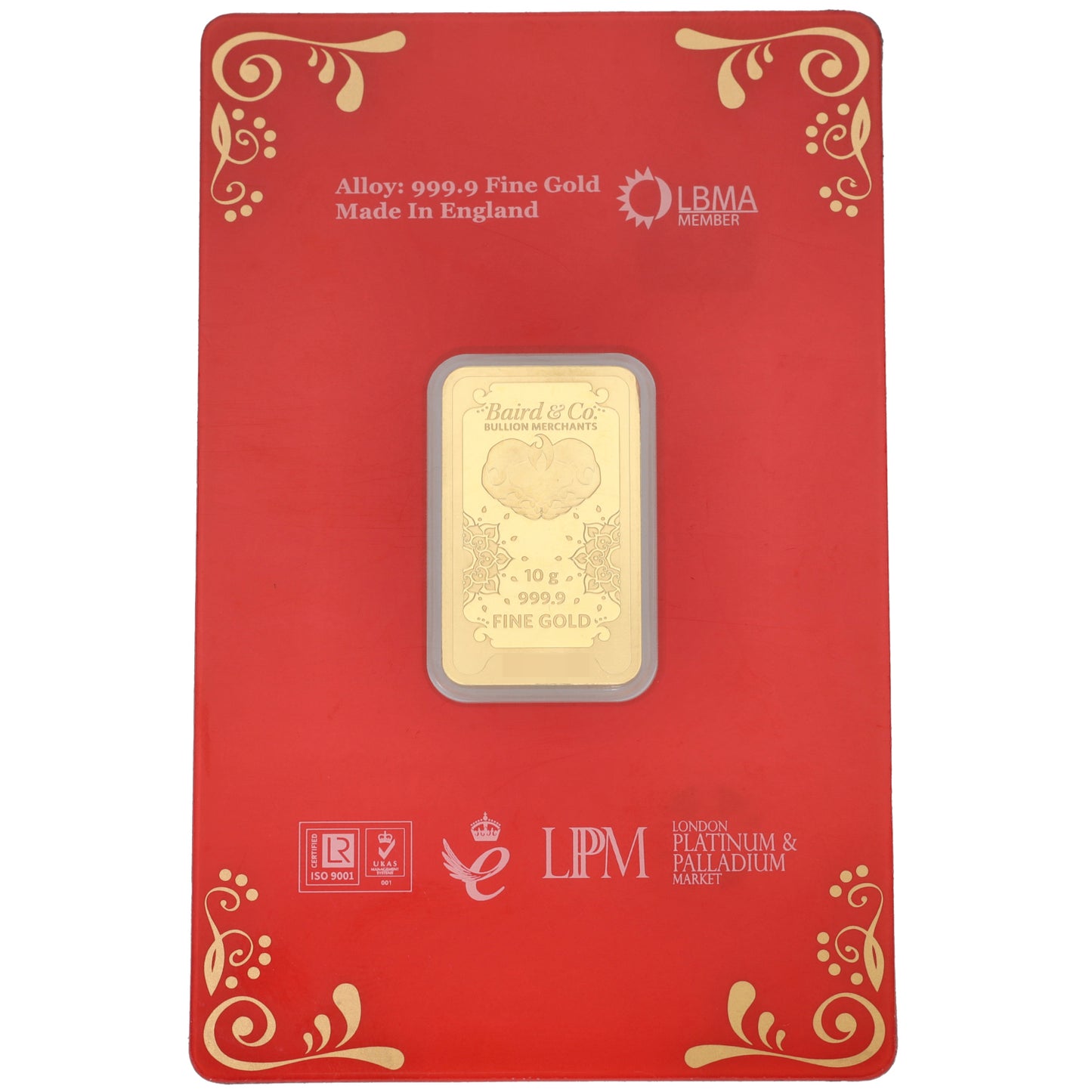 24ct 10g Gold Bar
