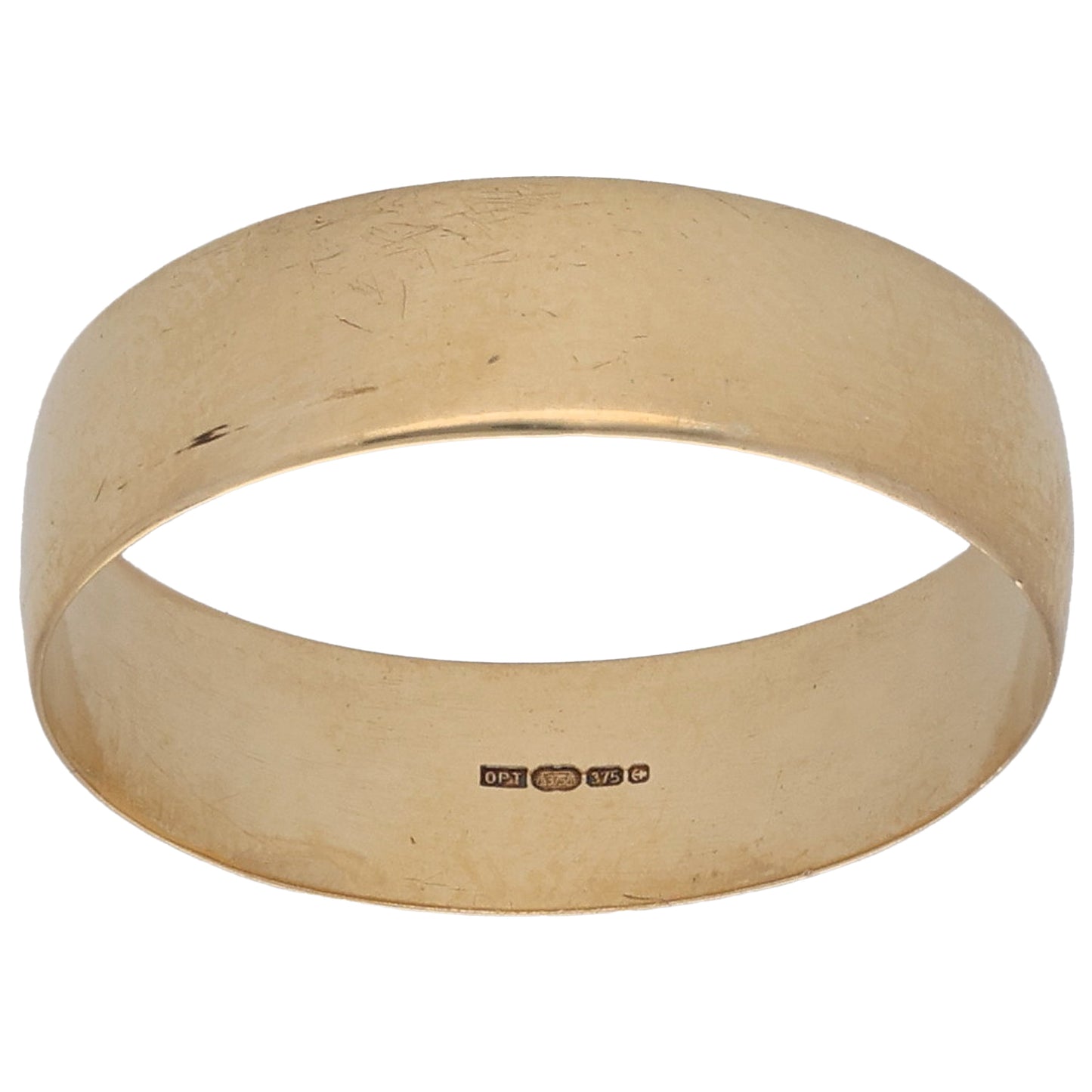 9ct Gold Plain Wedding Ring Size U