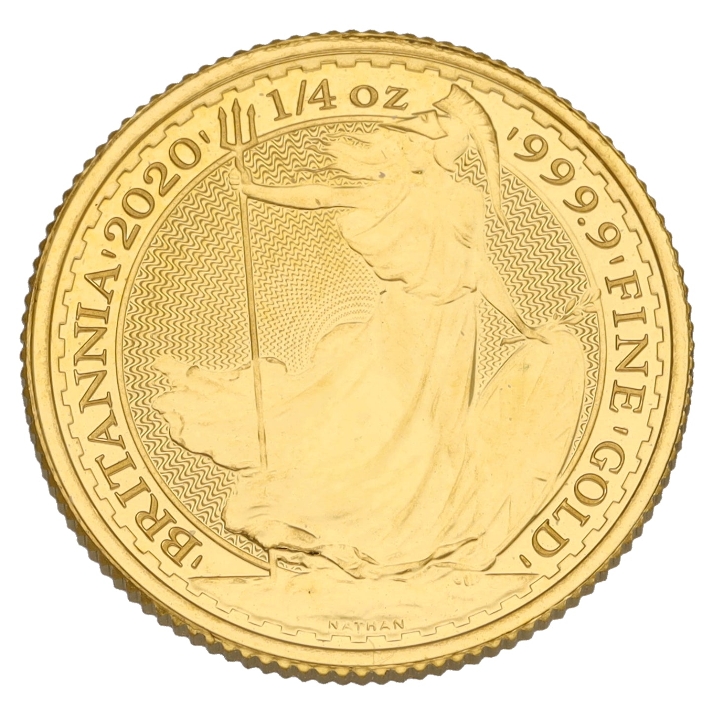 24ct Gold Queen Elizabeth II 1/4 OZ Britannia Coin 2020