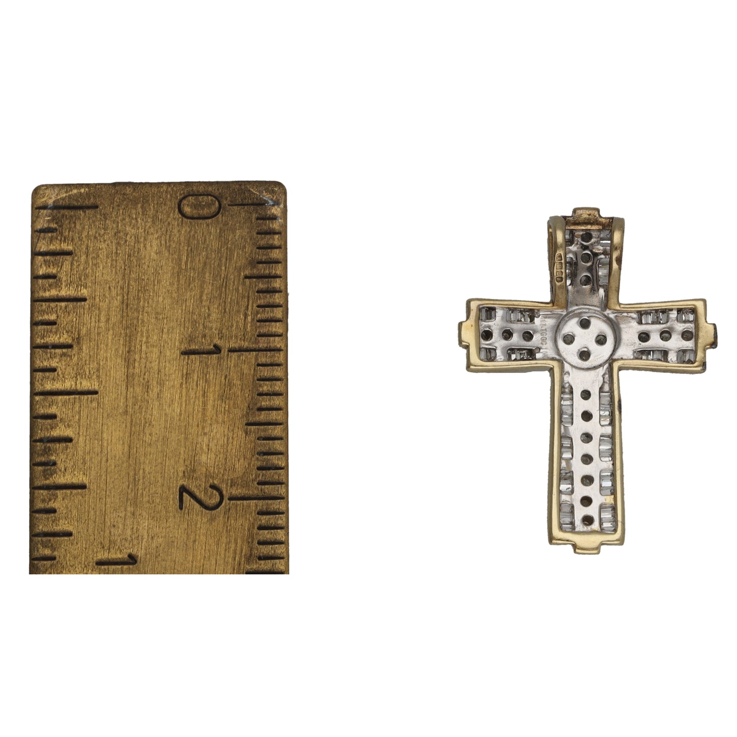9ct Gold 0.45ct Diamond Cross Pendant