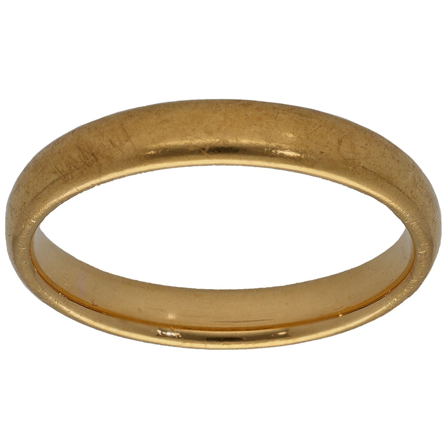 22ct Gold Plain Wedding Ring Size N