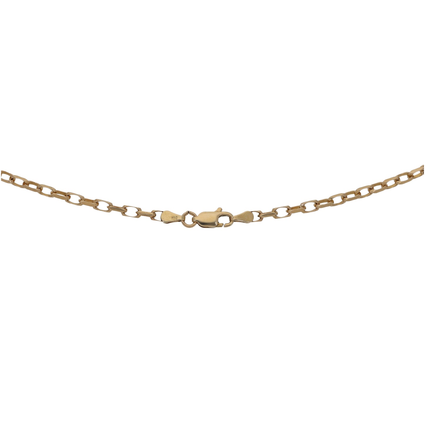 9ct Gold Belcher Chain 18"