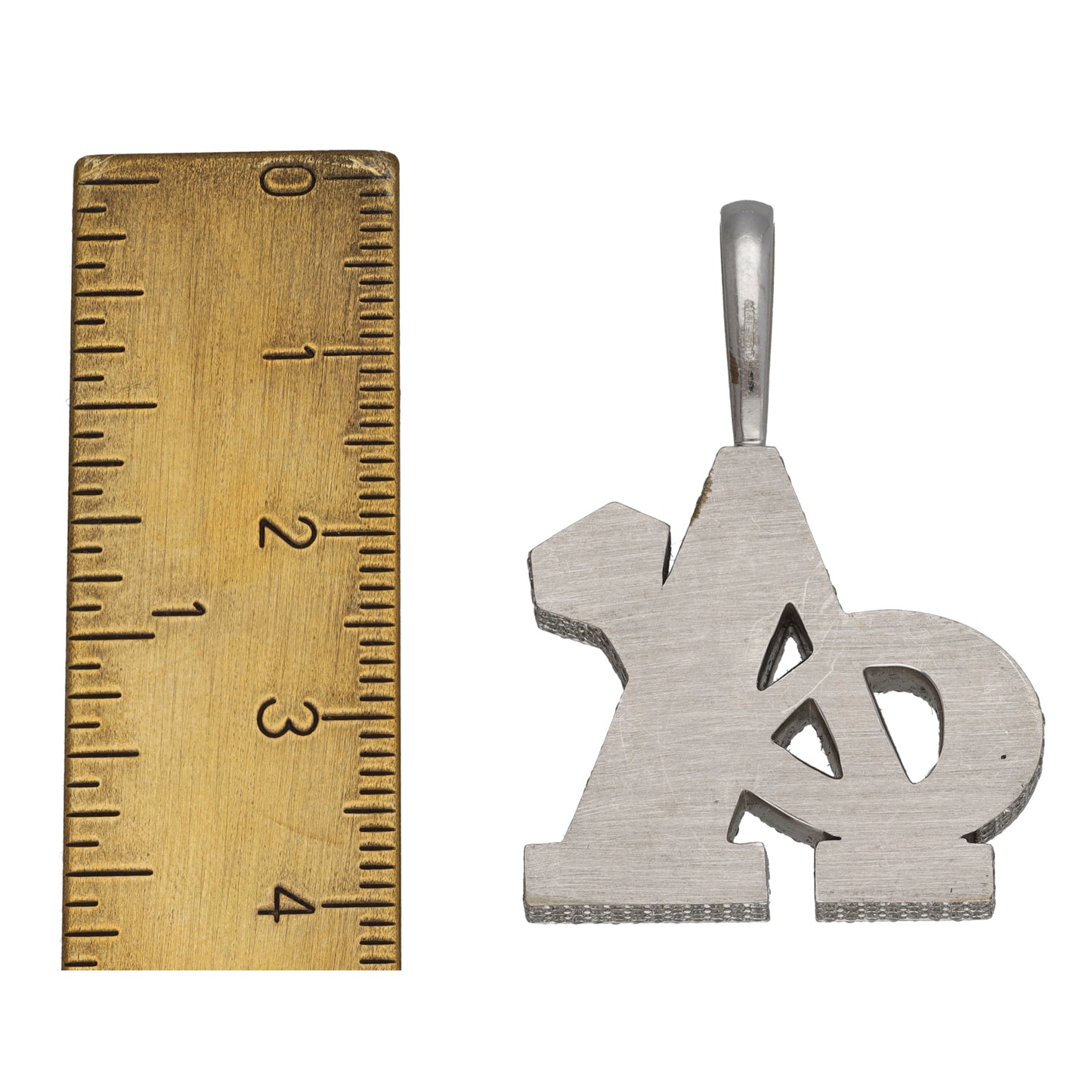 9ct White Gold 3.10ct Diamond Initial 'A' Pendant