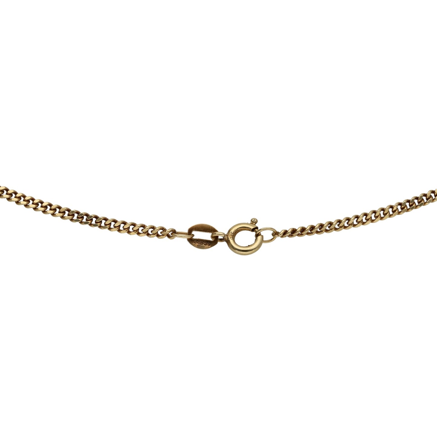 9ct Gold Curb Chain 18"
