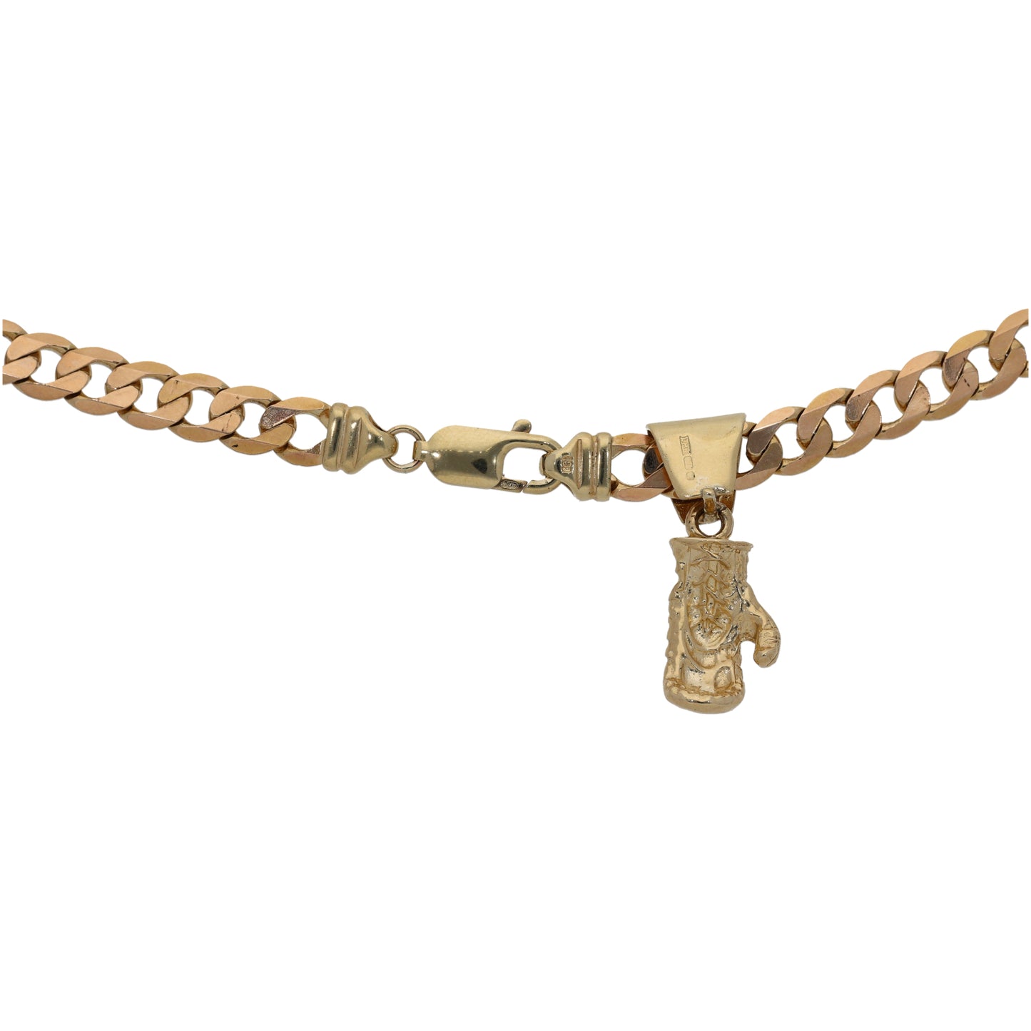 9ct Gold Boxing Glove Pendant With Chain