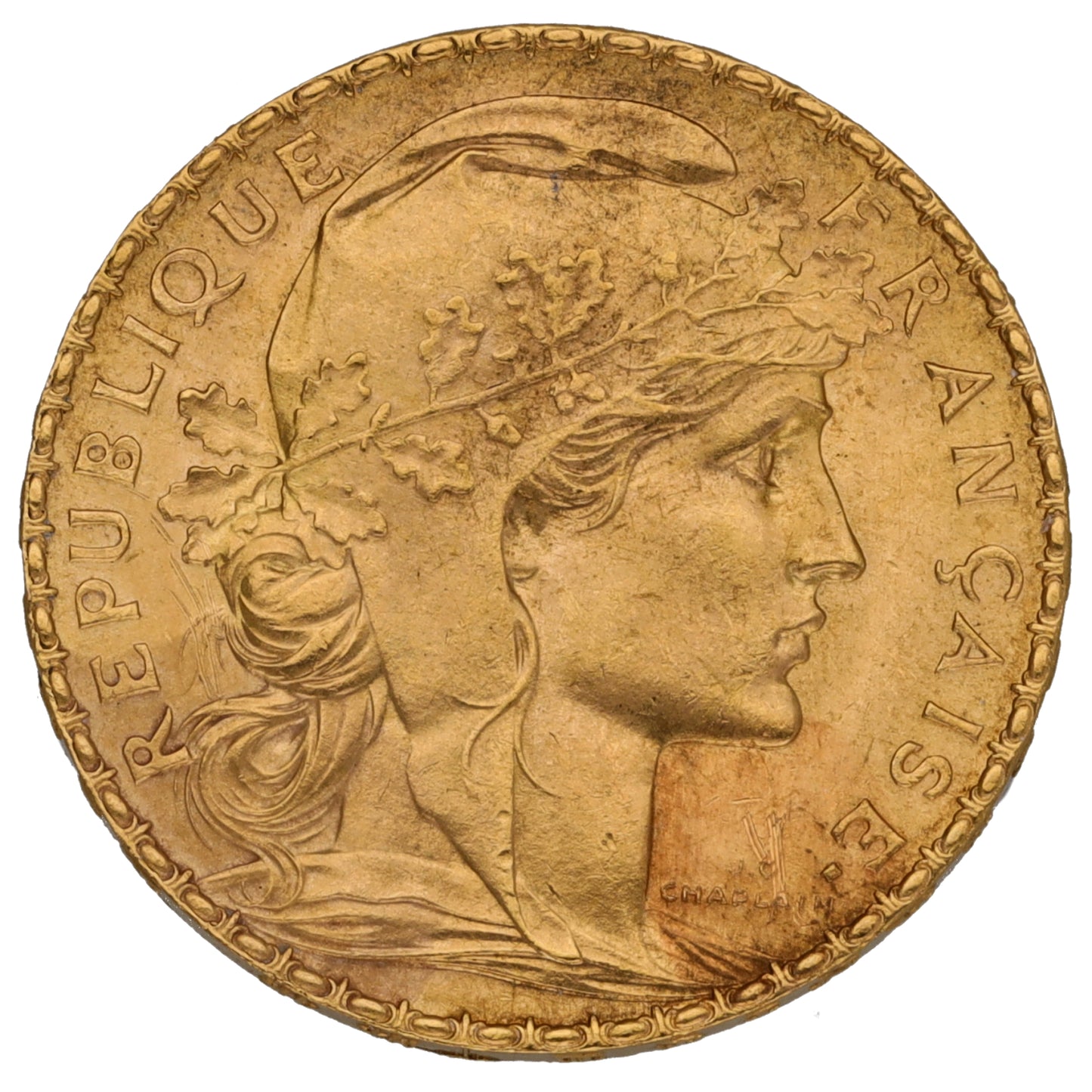 22ct Gold French 20 Francs Coin 1912