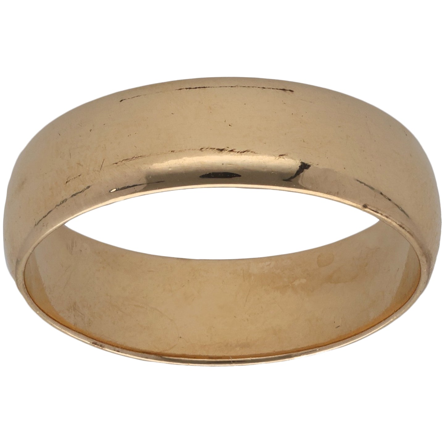 9ct Gold Plain Wedding Ring Size S
