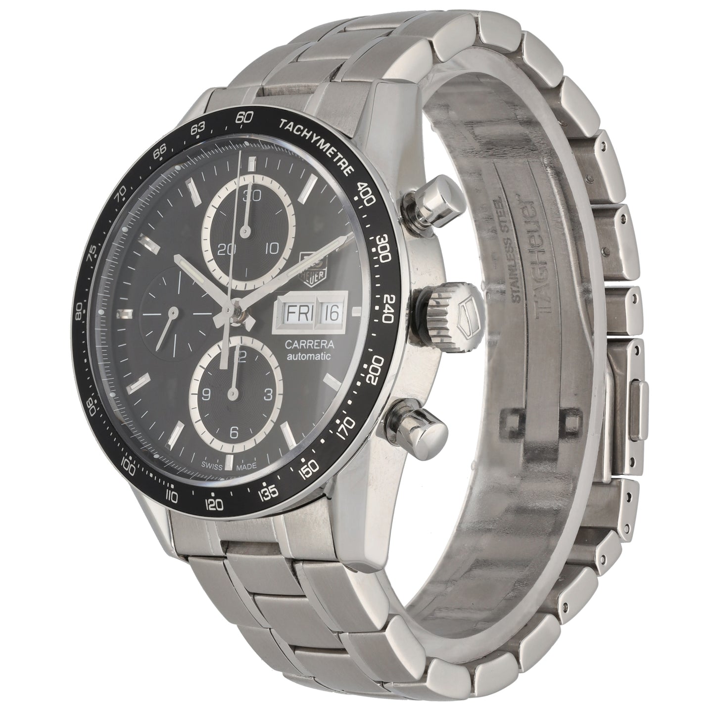 Tag Heuer Carrera CV201AG 41mm Stainless Steel Watch