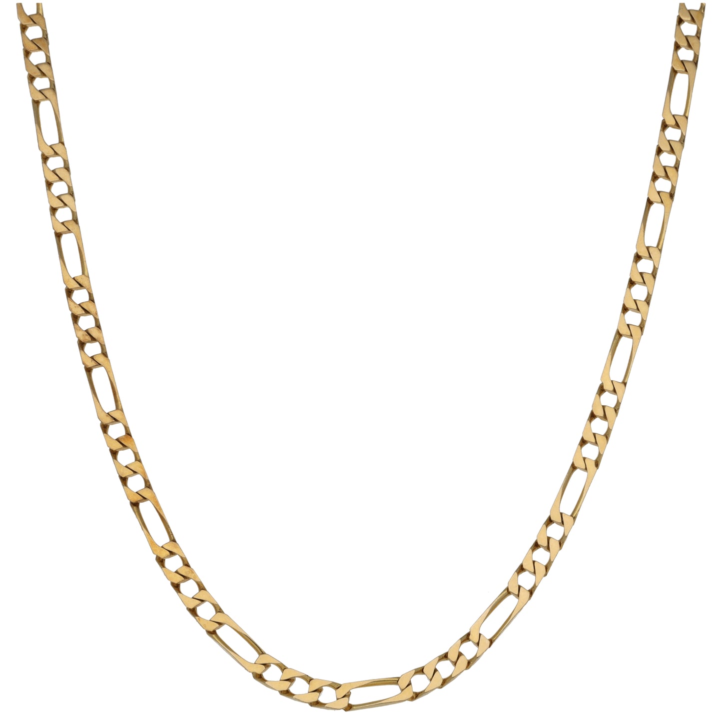 9ct Gold Figaro Chain 24"